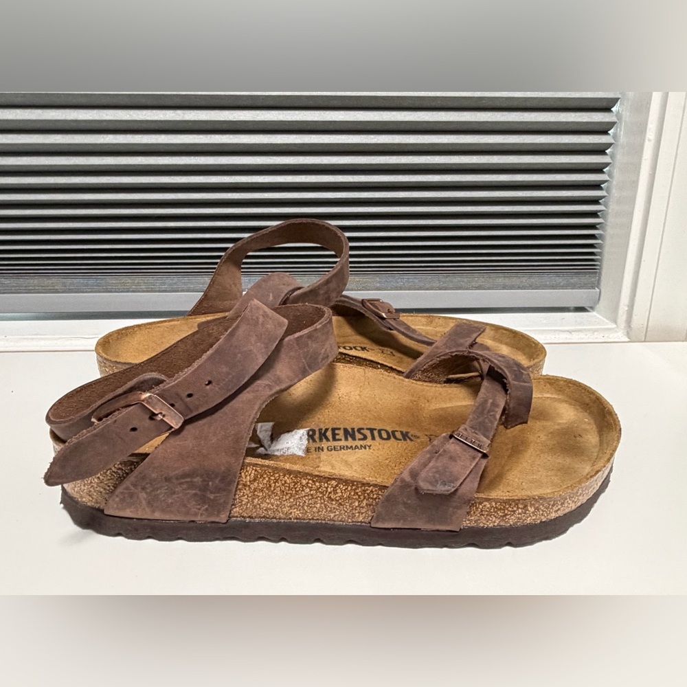 Birkenstock Brown Suede Slide Sandal